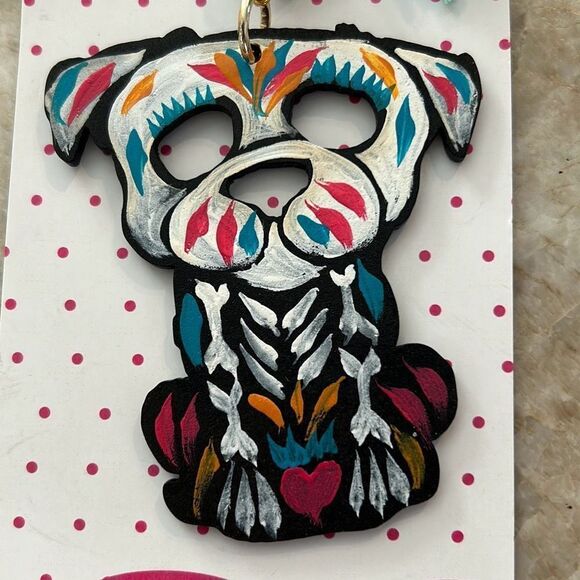 Handmade Day of the Dead Keychain - Picture 3 of 6